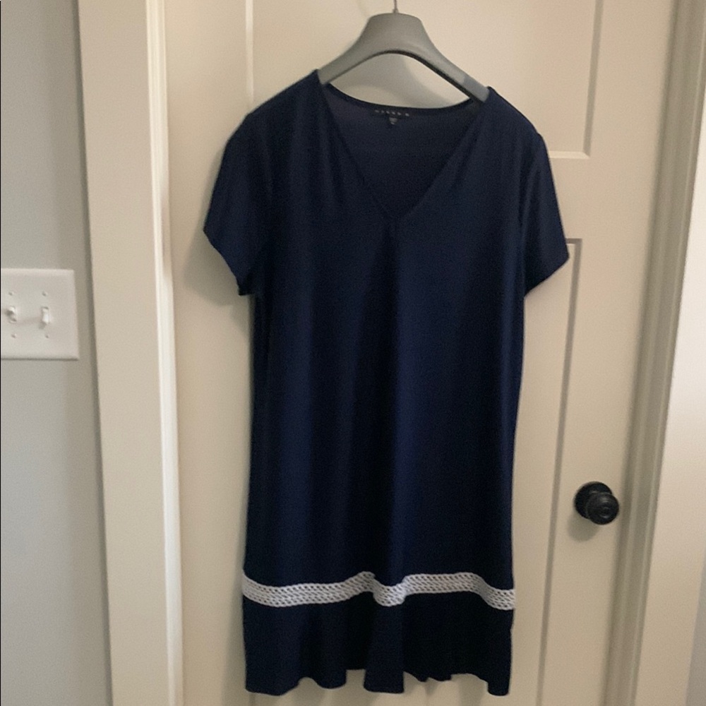 Elegant Navy Blue Women's Top